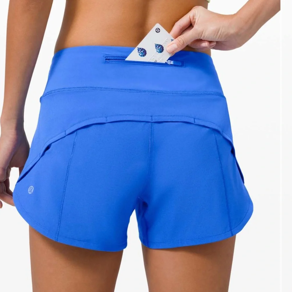 Lululemon Speed Up Short Long 4" Updated Fit
Wild Bluebell 4